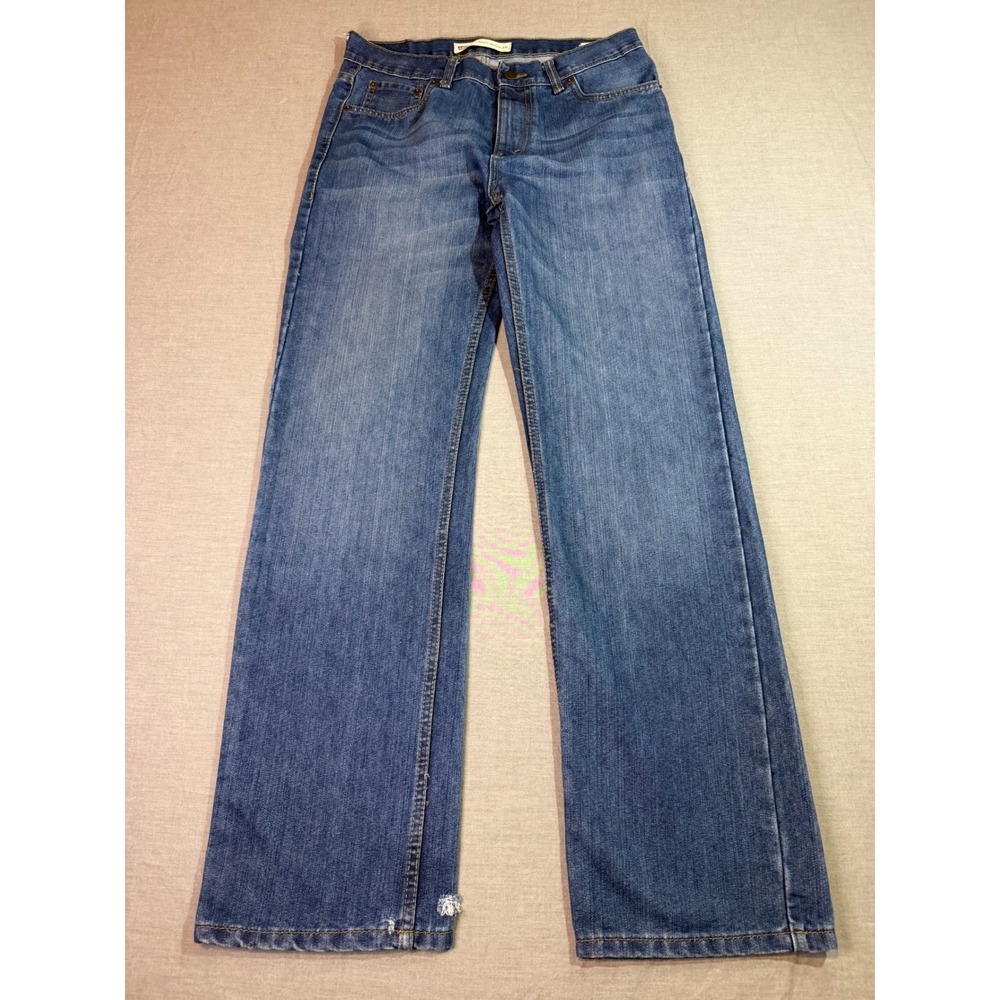 Levi's 505 Regular Fit Jeans Boys 18 Reg 29x29 Blue Good Straight Leg Denim - Picture 2 of 9